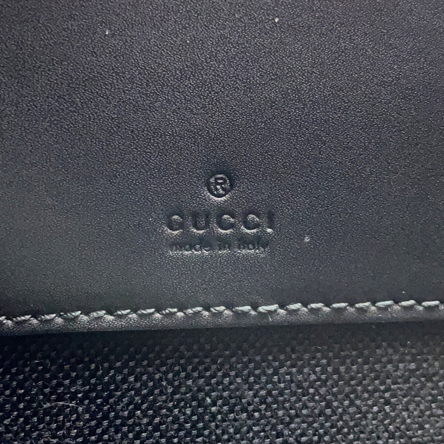 Gucci Black Gg Supreme Leather Shoulder Bag ( )
