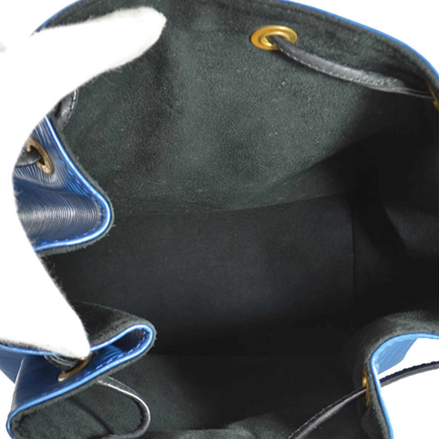 Louis Vuitton Bag Epi Petit Noe Bicolor Noir Toledo Blue Black Leather Shoulder Ladies M44152
