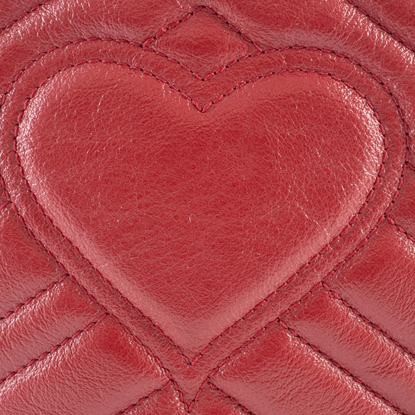 Gucci Red Color Leather Shoulder Bag ( )