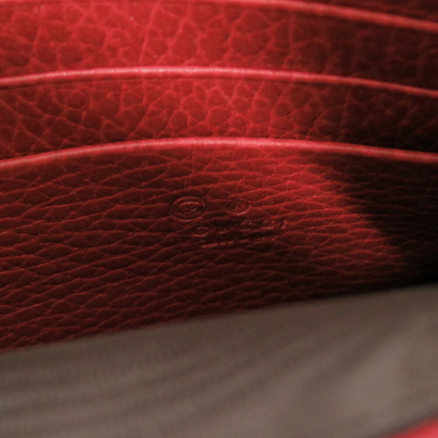 Gucci Red Color Leather Shoulder Bag ( )