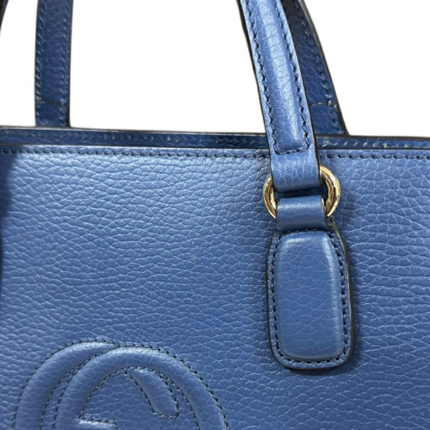 Gucci Soho Blue Leather Shoulder Bag ( )
