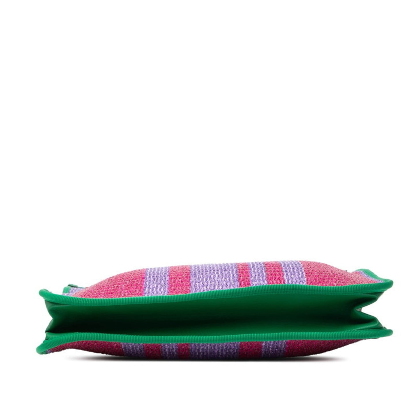 Gucci Green Purple Canvas Handbag Tote Bag ( )