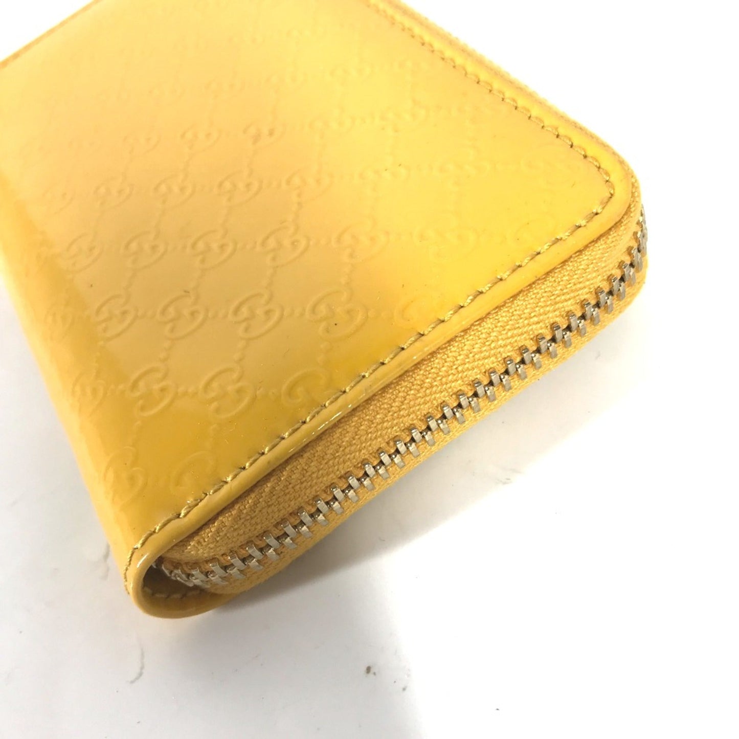 Gucci Yellow Patent Leather Coin Purse/Coin Case ( )