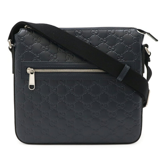 Gucci Guccissima Black Gg Leather Shoulder Bag ( )