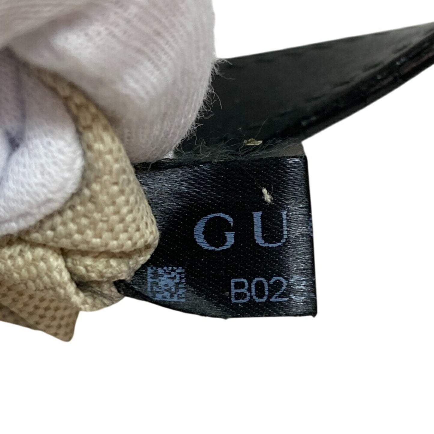 Gucci Beige Black Pvc Leather Tote Bag ( )