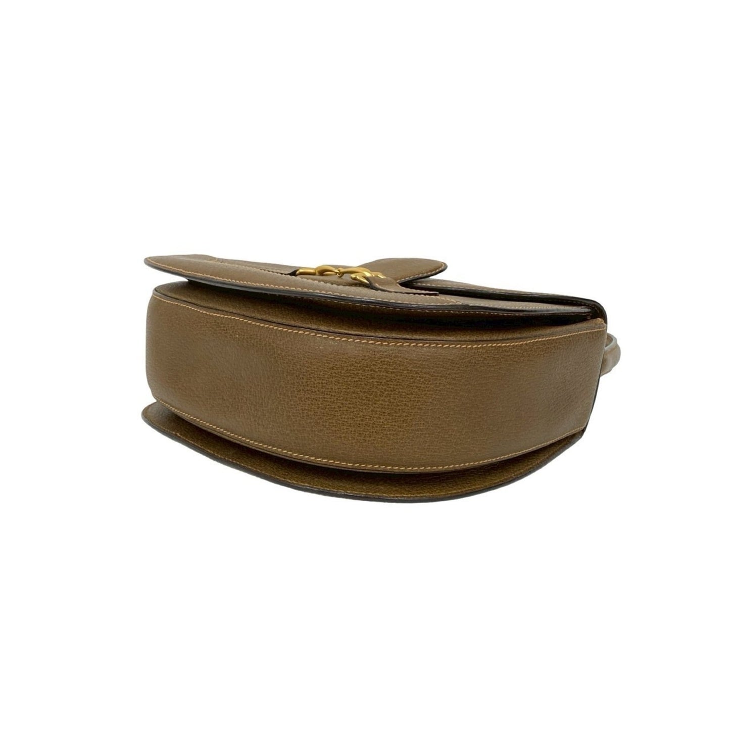 Gucci Brown Leather Handbag Tote Bag ( )