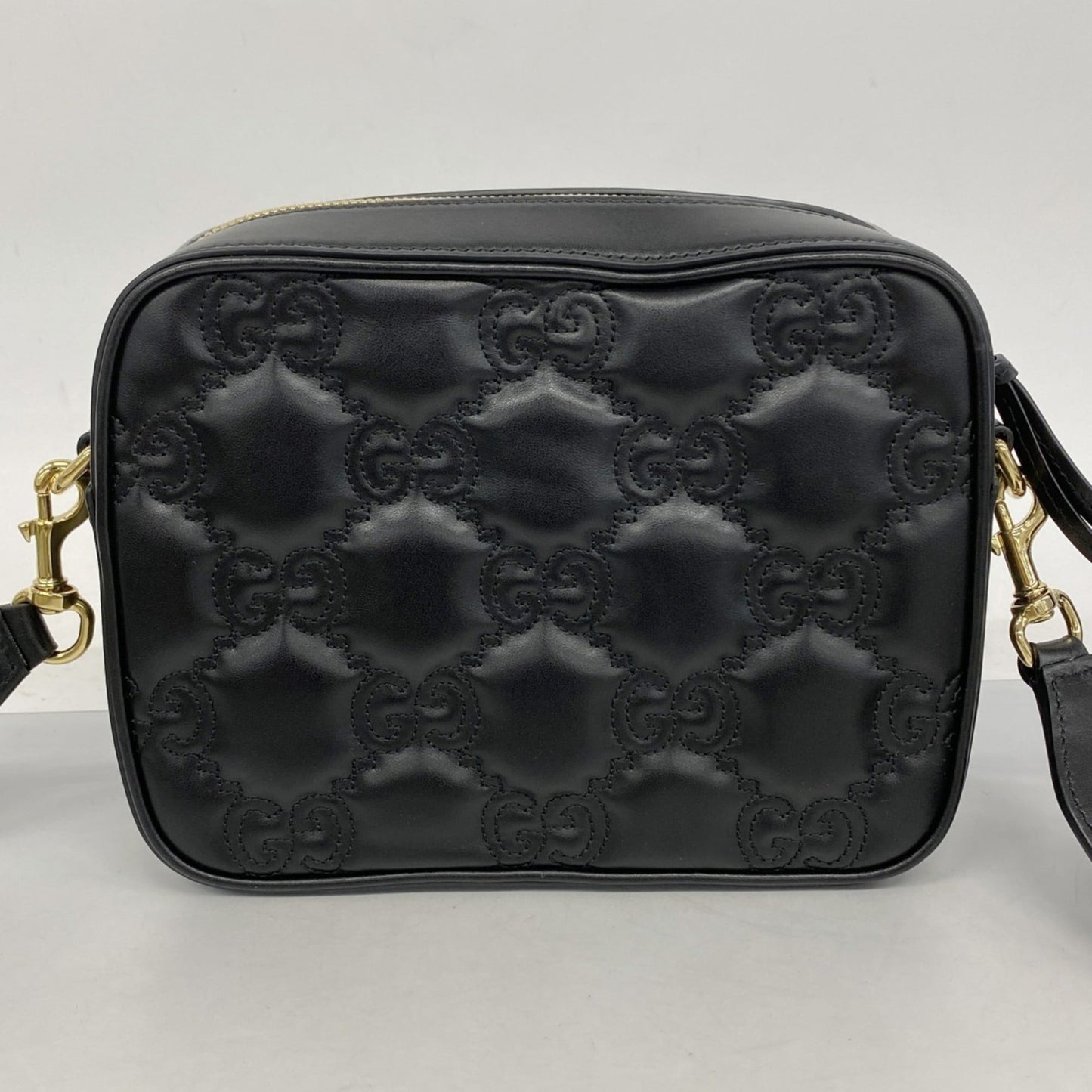 Gucci Black Leather Shoulder Bag ( )