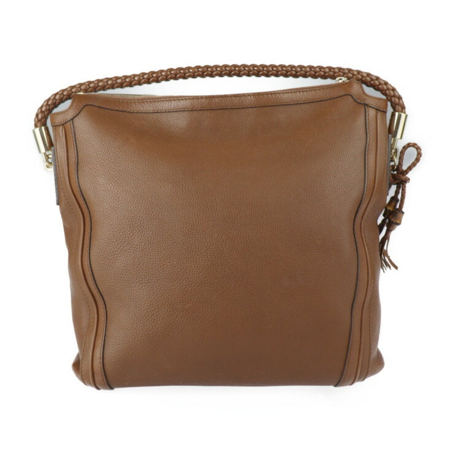 Gucci Brown Bamboo Handbag Shoulder Bag Tote Bag ( )