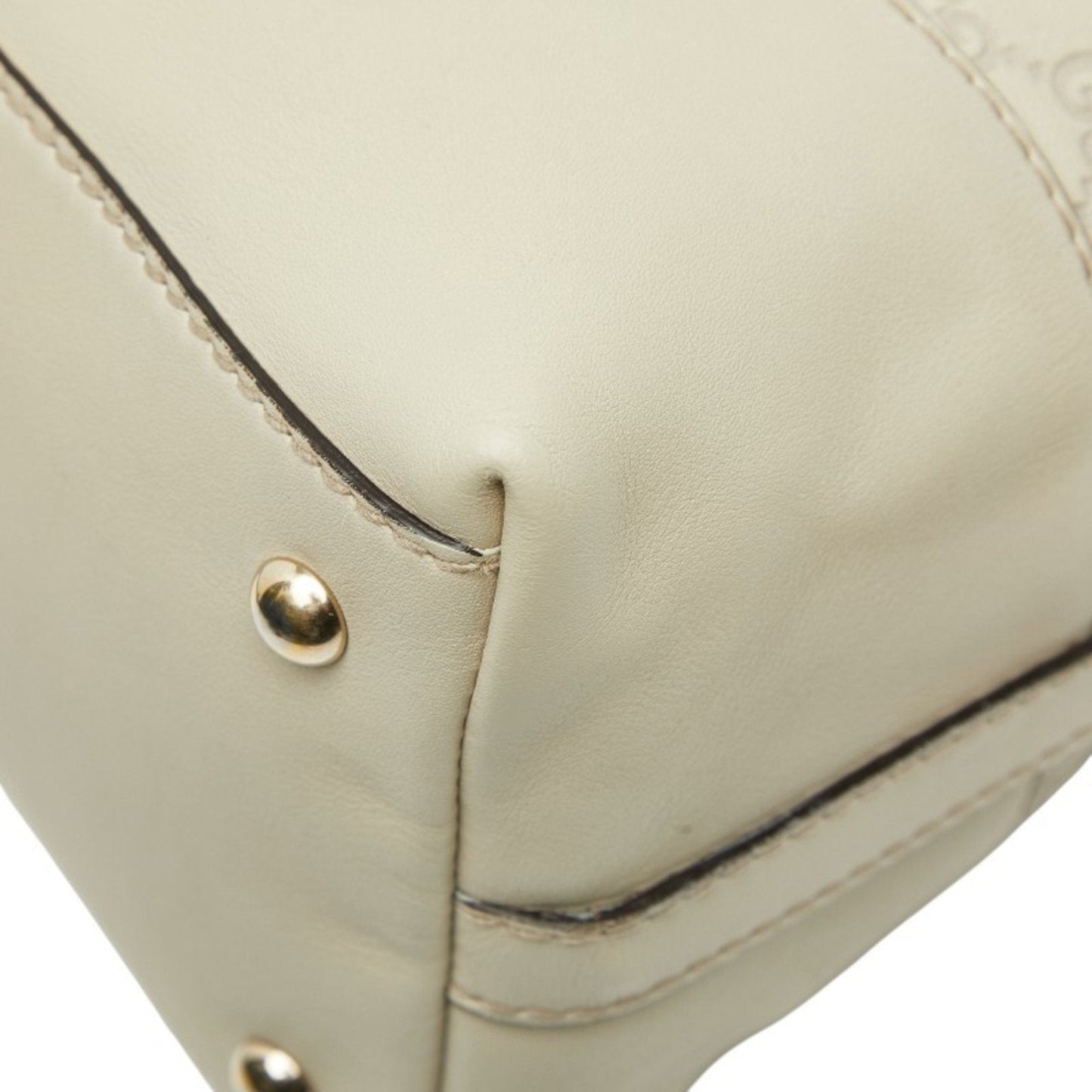 Gucci Guccissima White Leather Tote Bag ( )