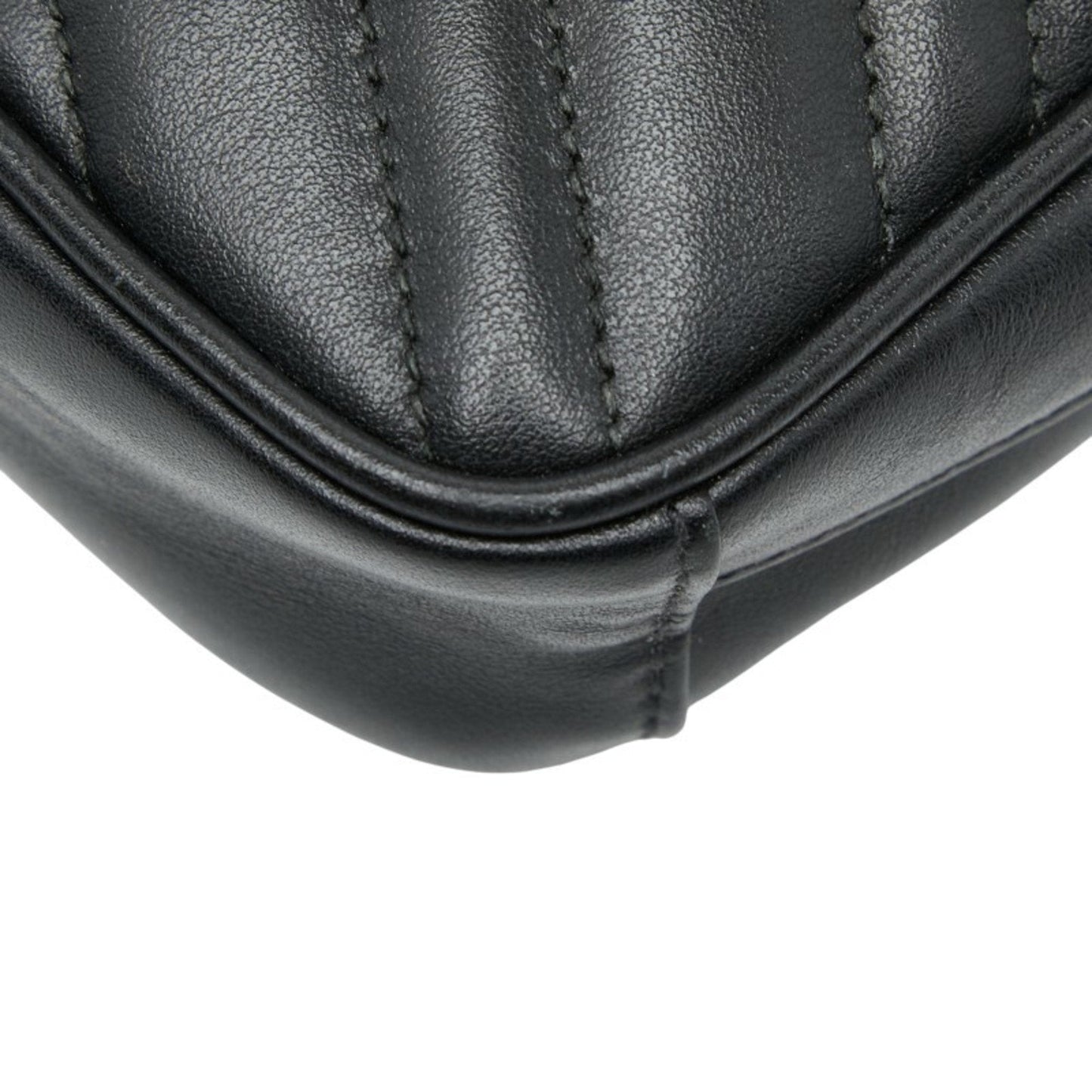 Gucci Gg Marmont Black Leather Shoulder Bag ( )