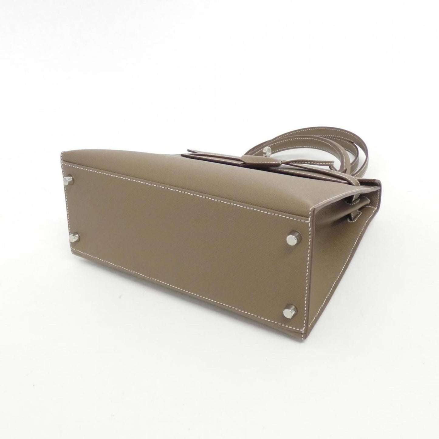 Hermes Kelly Etoupe Gray Epsom Leather Handbag ( )