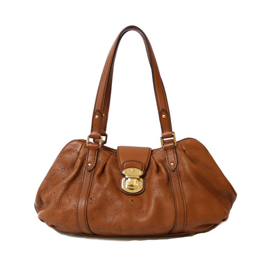 LOUIS VUITTON Monogram Mahina Lunar PM M97052 Brown Cognac Ladies