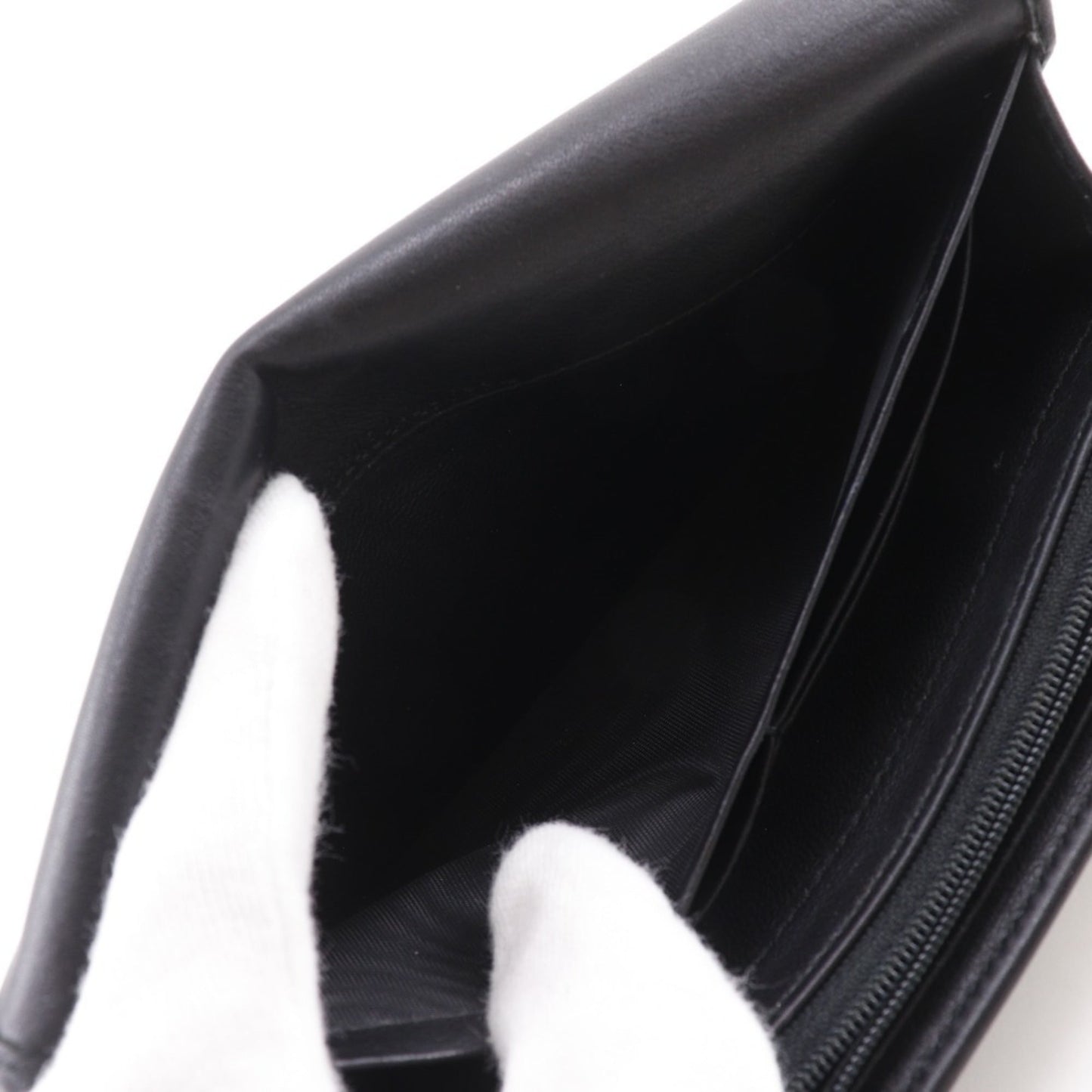 Gucci Black Leather Long Wallet (Bi-Fold) ( )