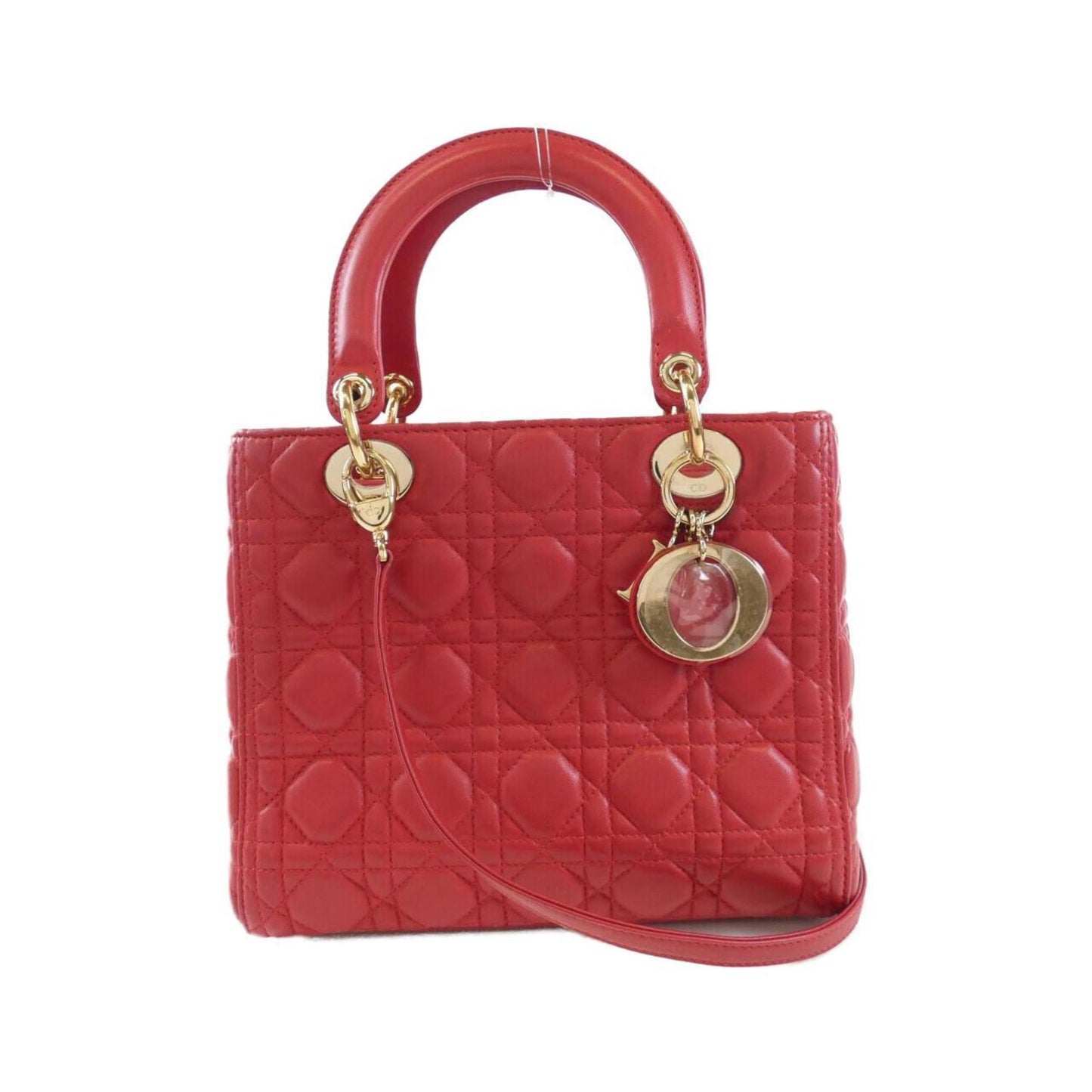 Christian Dior Red Color Leather Handbag ()