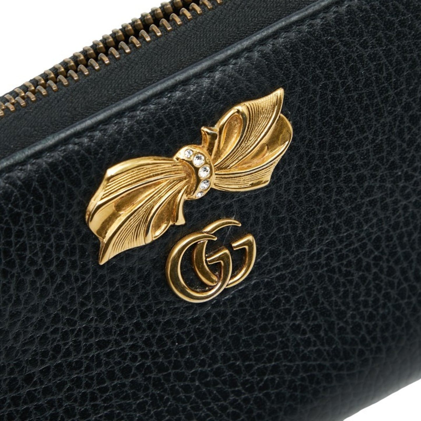 Gucci Black Leather Long Wallet (Bi-Fold) ( )