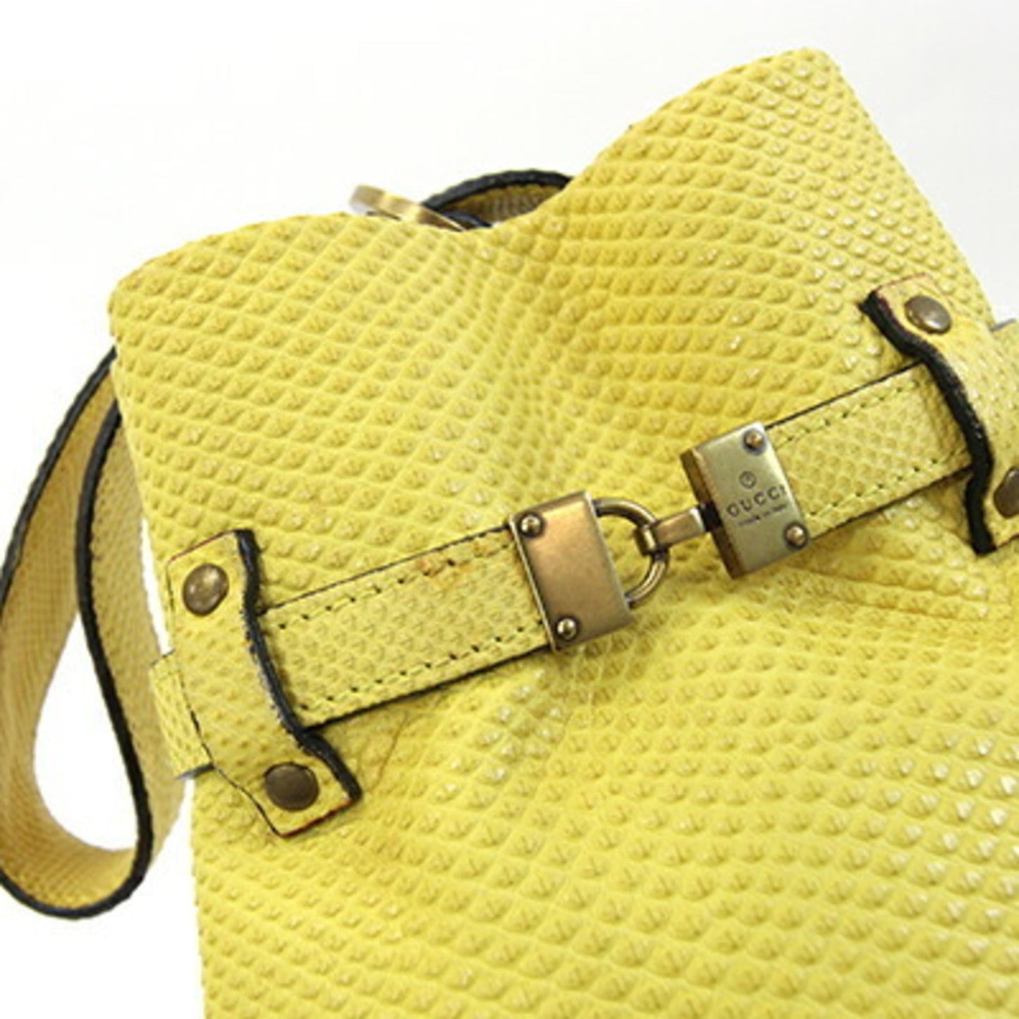 Gucci Yellow Leather Handbag ( )