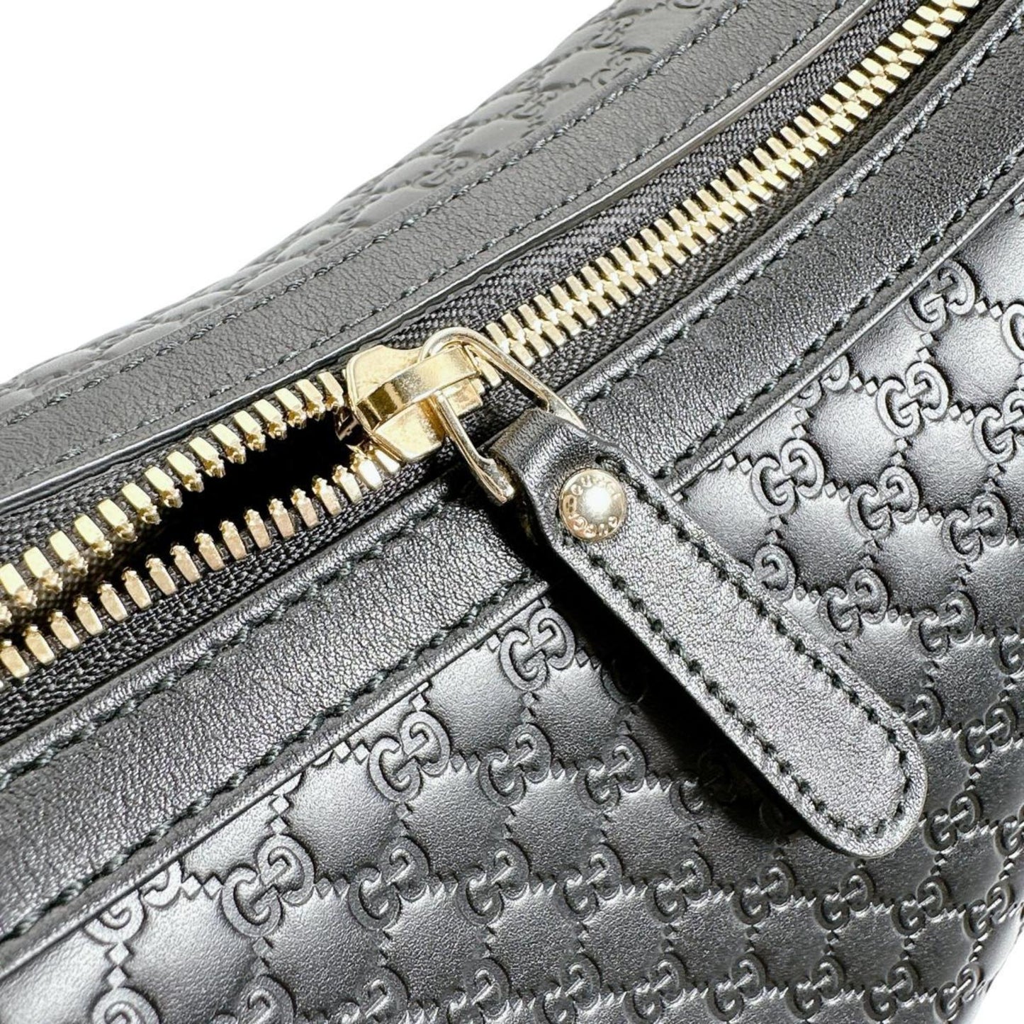 Gucci Black Leather Shoulder Bag ( )