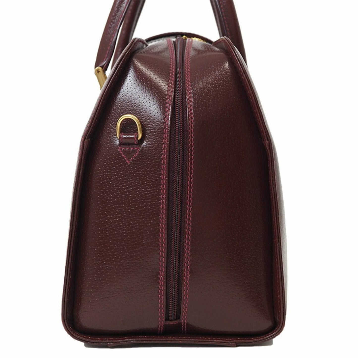Gucci Bordeaux Leather Handbag ( )