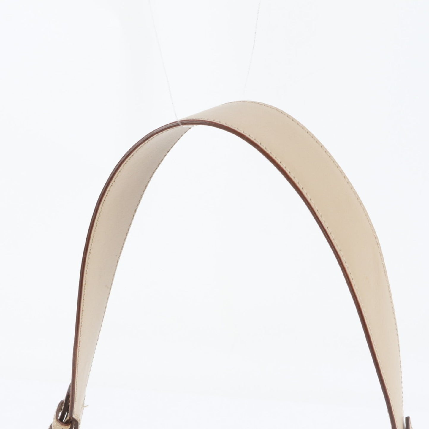 Gucci Beige Leather Canvas Shoulder Bag ( )