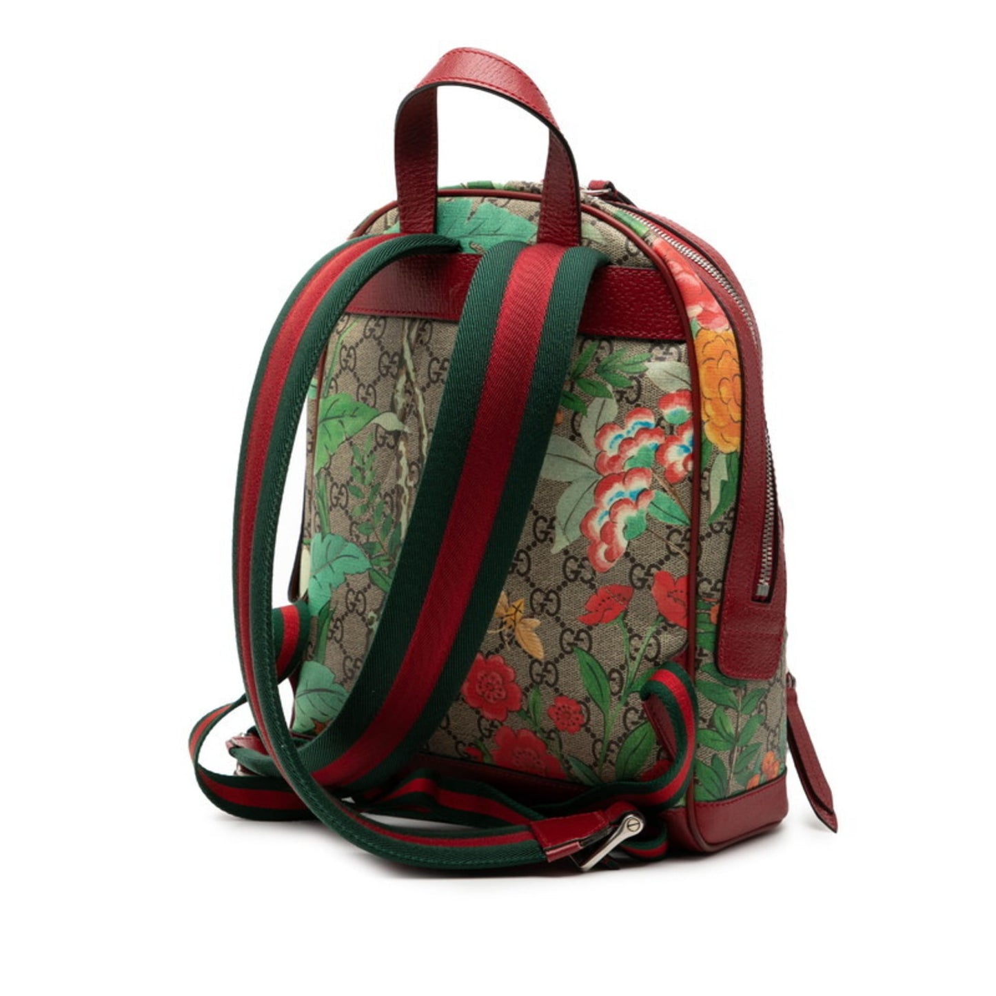 Gucci Beige Multi-Color Pvc Leather Backpack ( )