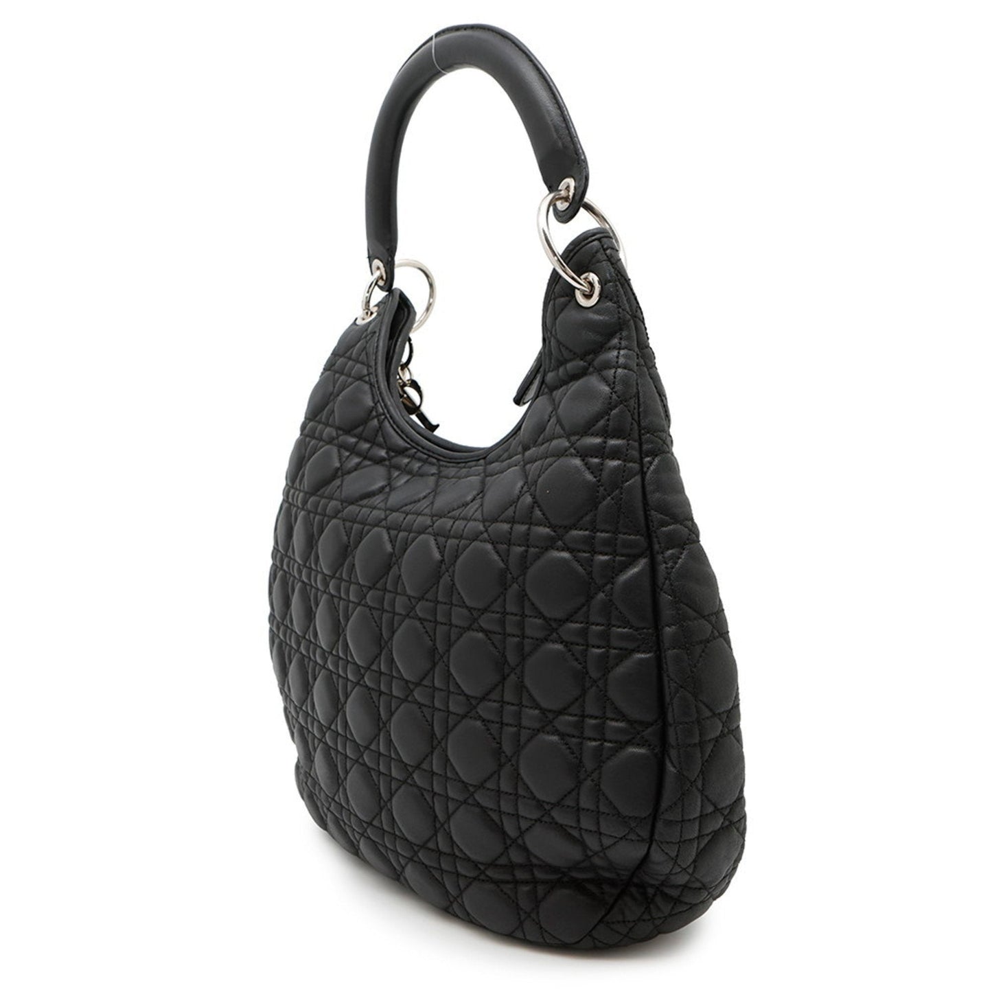 Christian Dior Black Leather Shoulder Bag ()