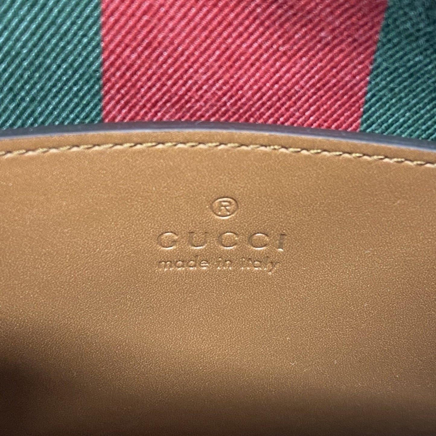 Gucci Beige Brown Pvc Handbag ( )