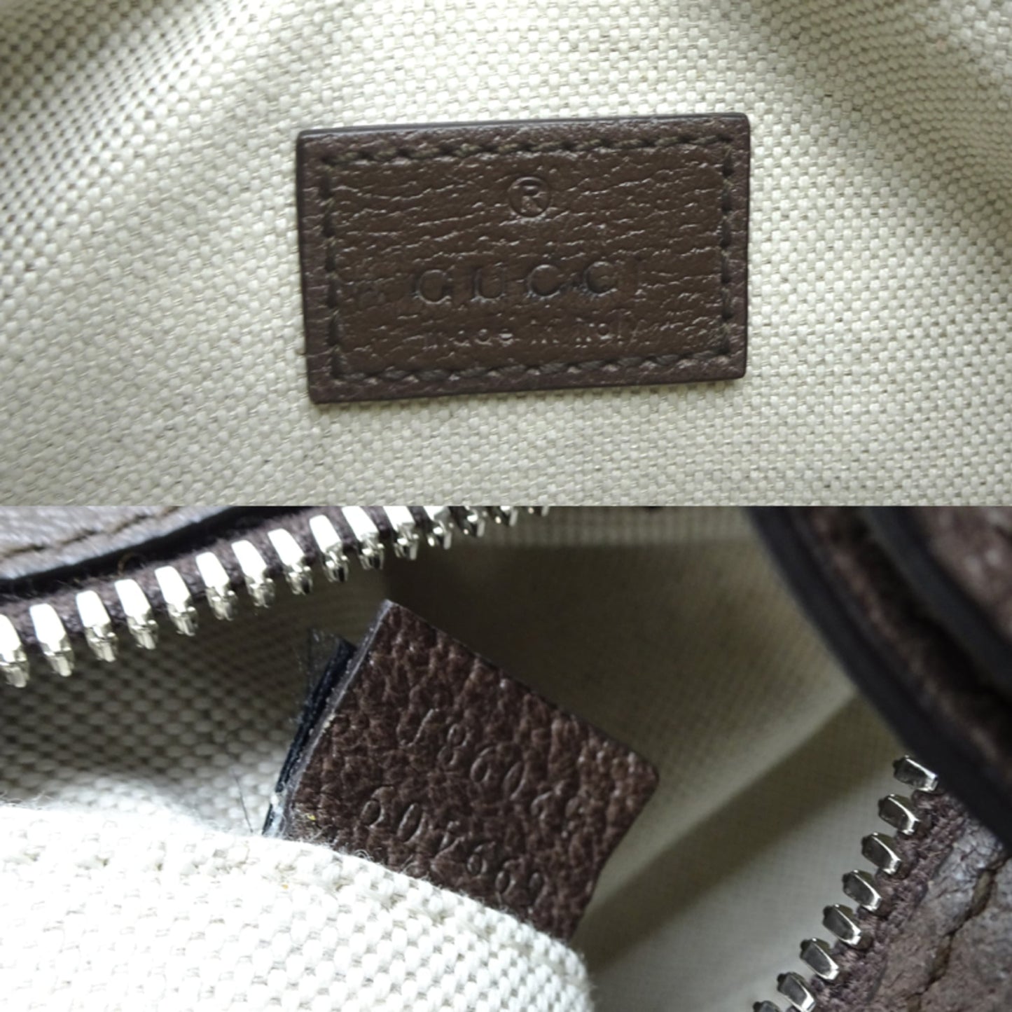 Gucci Beige Brown Orange Gg Supreme Leather Shoulder Bag ( )