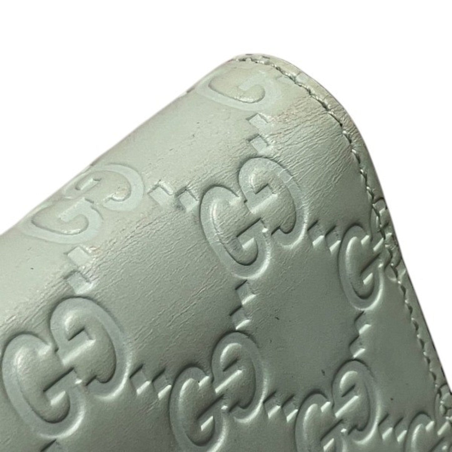 Gucci Light Green Leather Wallet (Bi-Fold) ( )