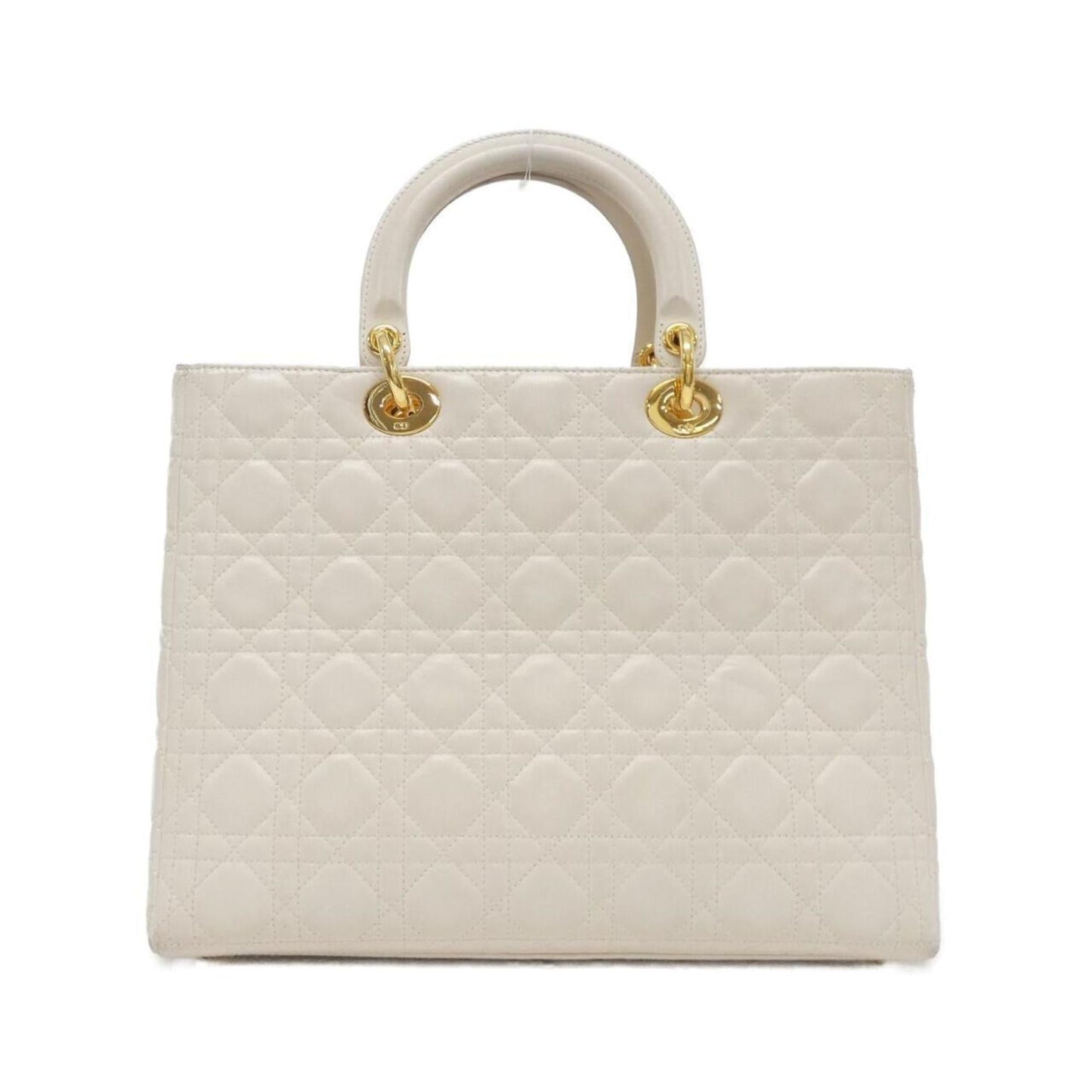Christian Dior Ivory Leather Handbag ()
