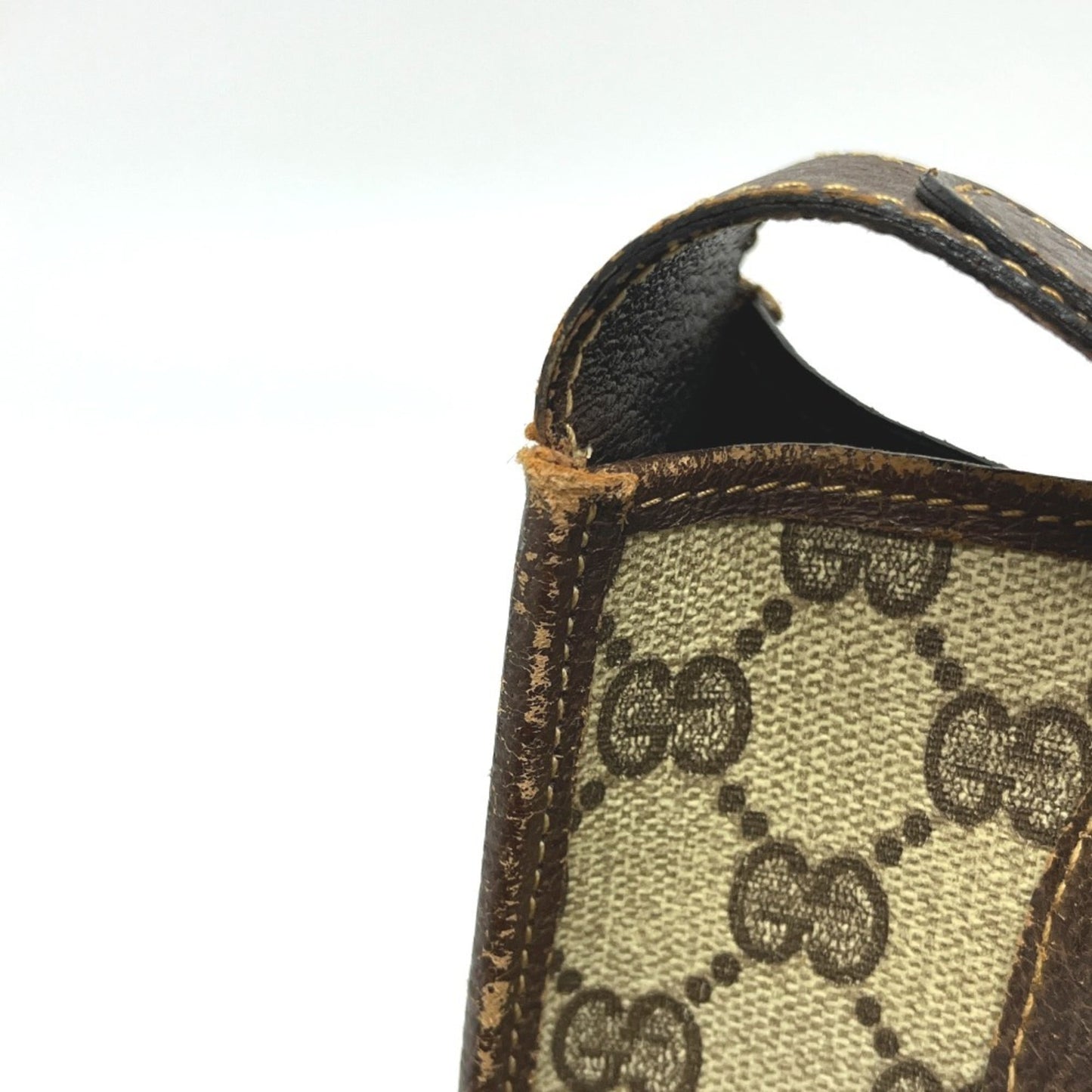 Gucci Brown Pvc Leather Shoulder Bag ( )