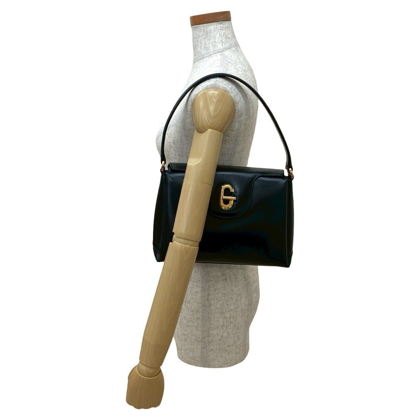 Gucci Black Leather Handbag ( )