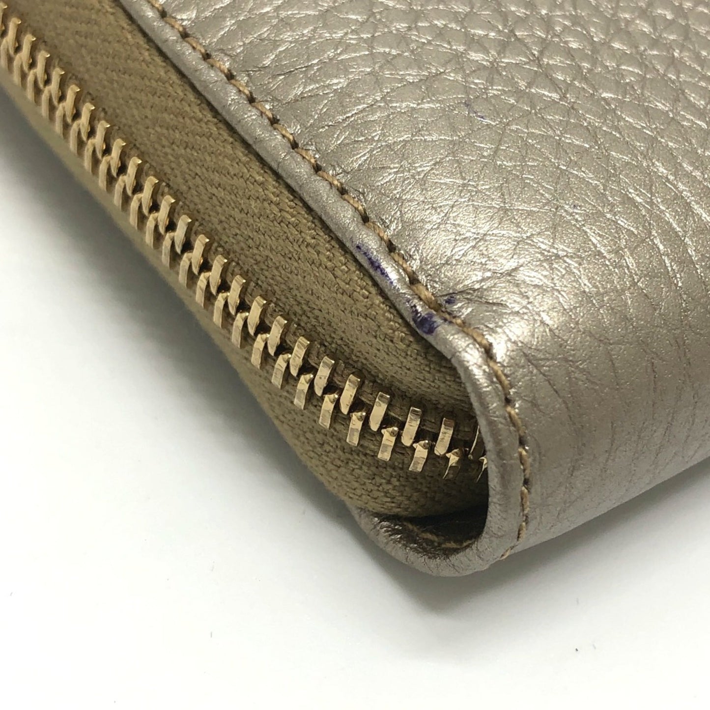 Gucci Gold Leather Long Wallet (Bi-Fold) ( )