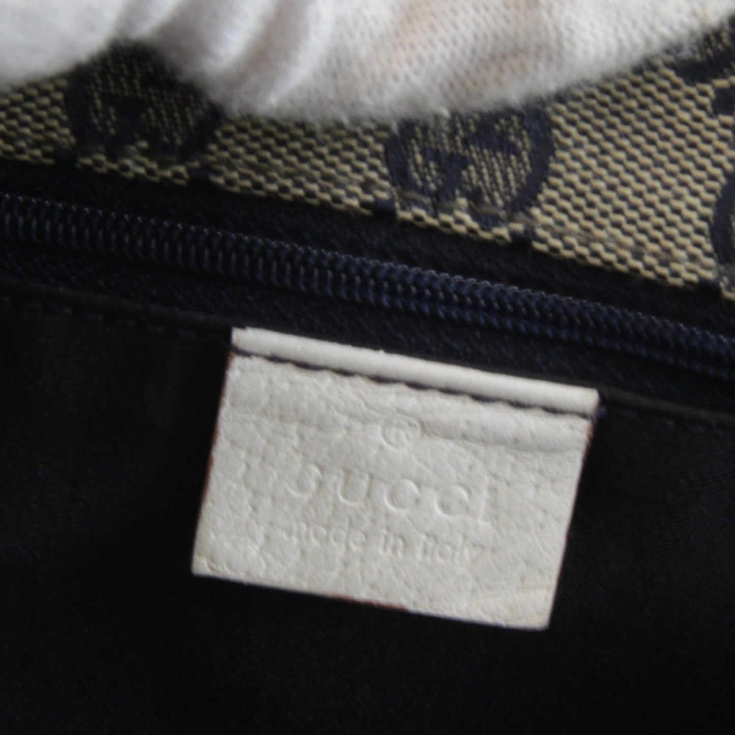Gucci White Leather Tote Bag ( )