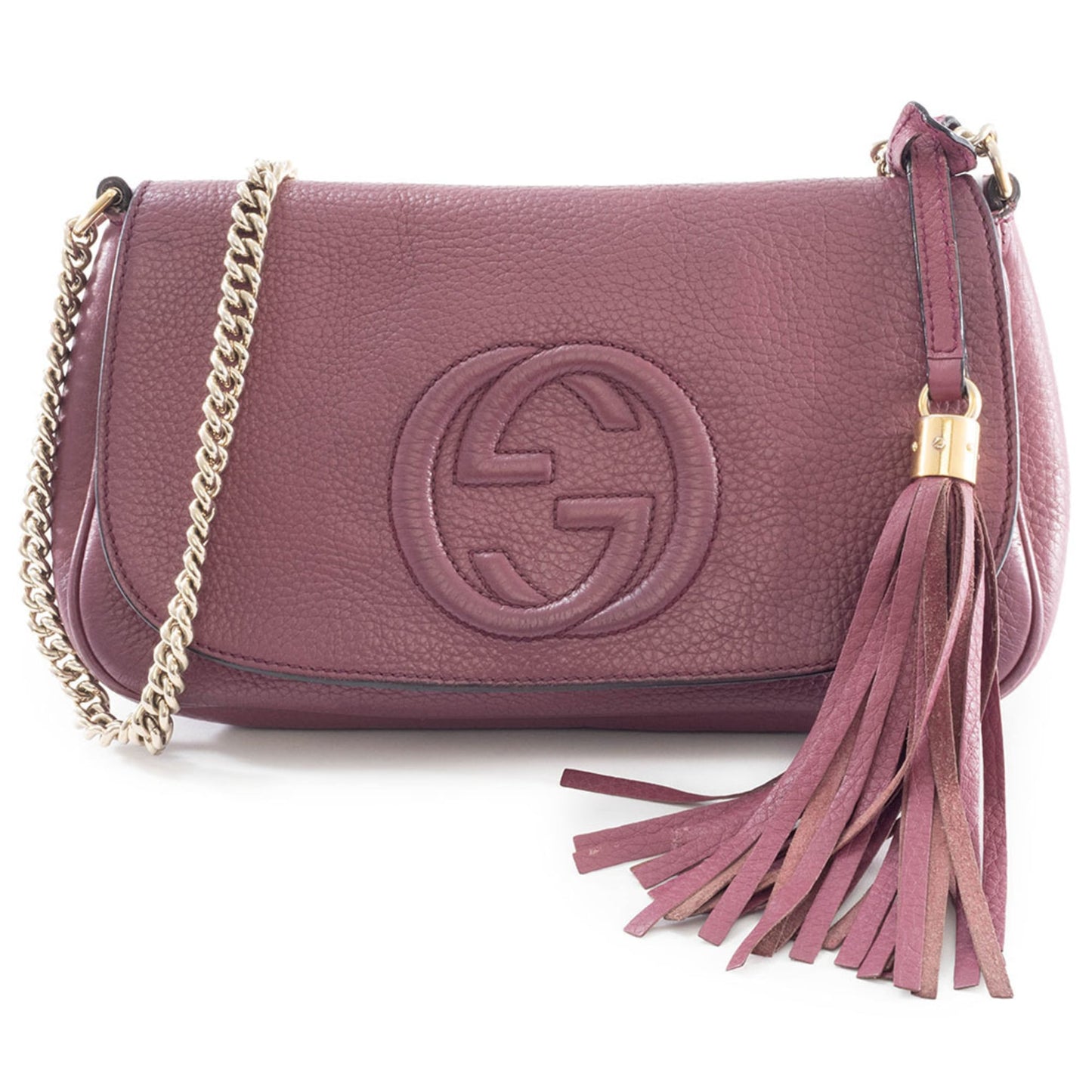 Gucci Purple Leather Shoulder Bag ( )