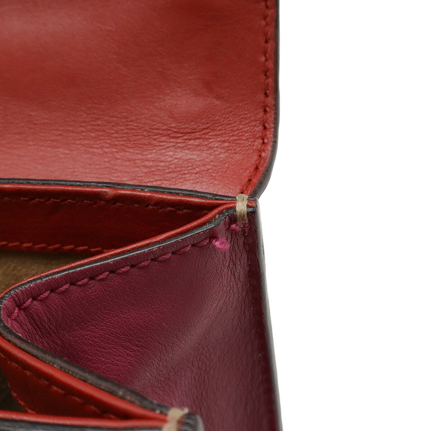 Gucci Beige Pink Red Color Gg Supreme Leather Shoulder Bag ( )