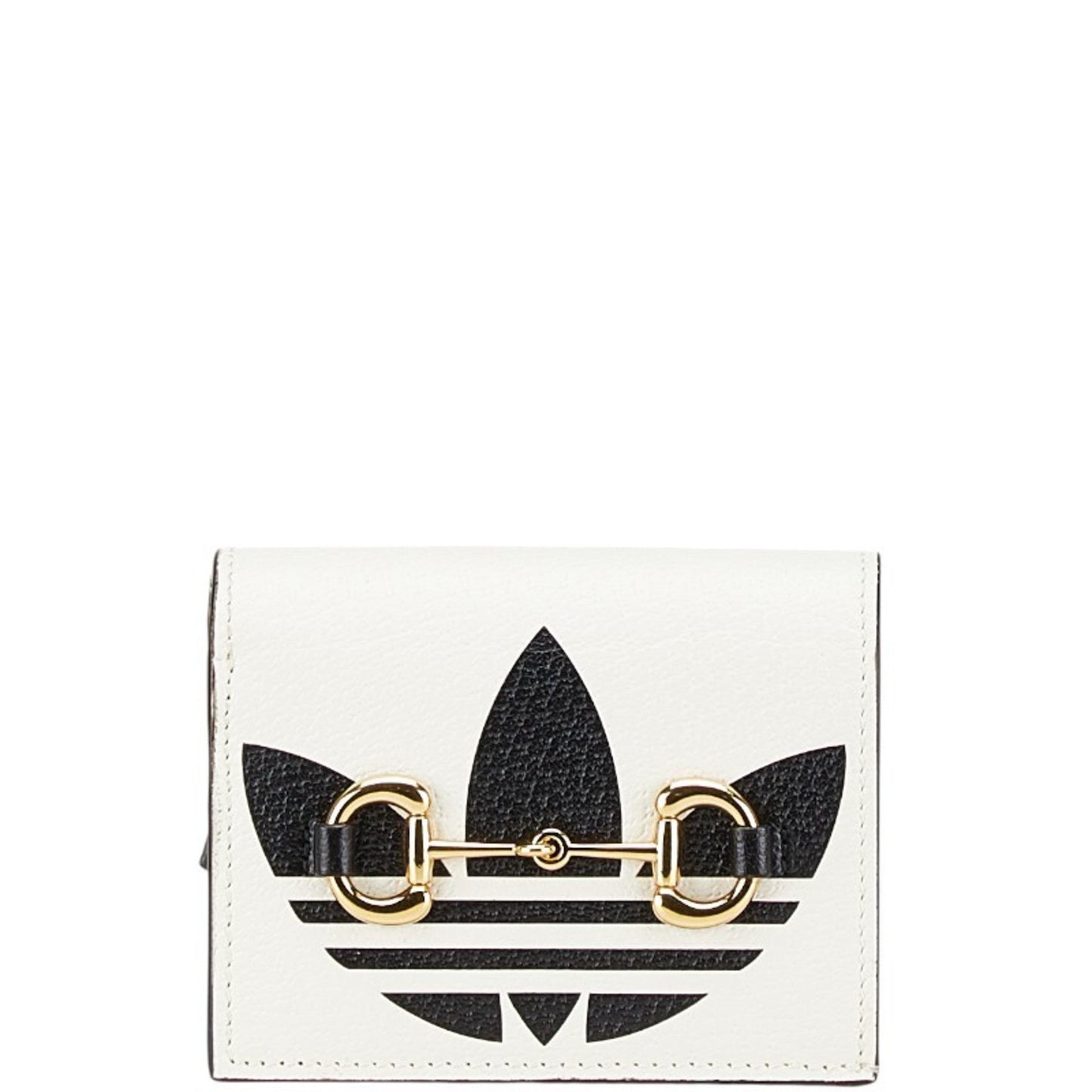 Gucci Black White Leather Chain/Shoulder Wallet ( )