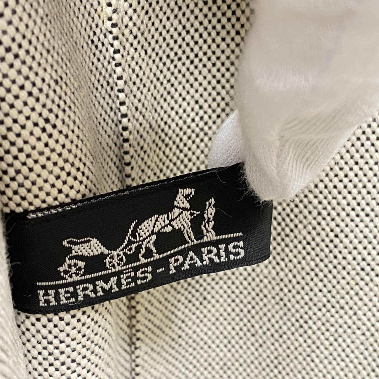 Hermes Gray Canvas Tote Bag ( )