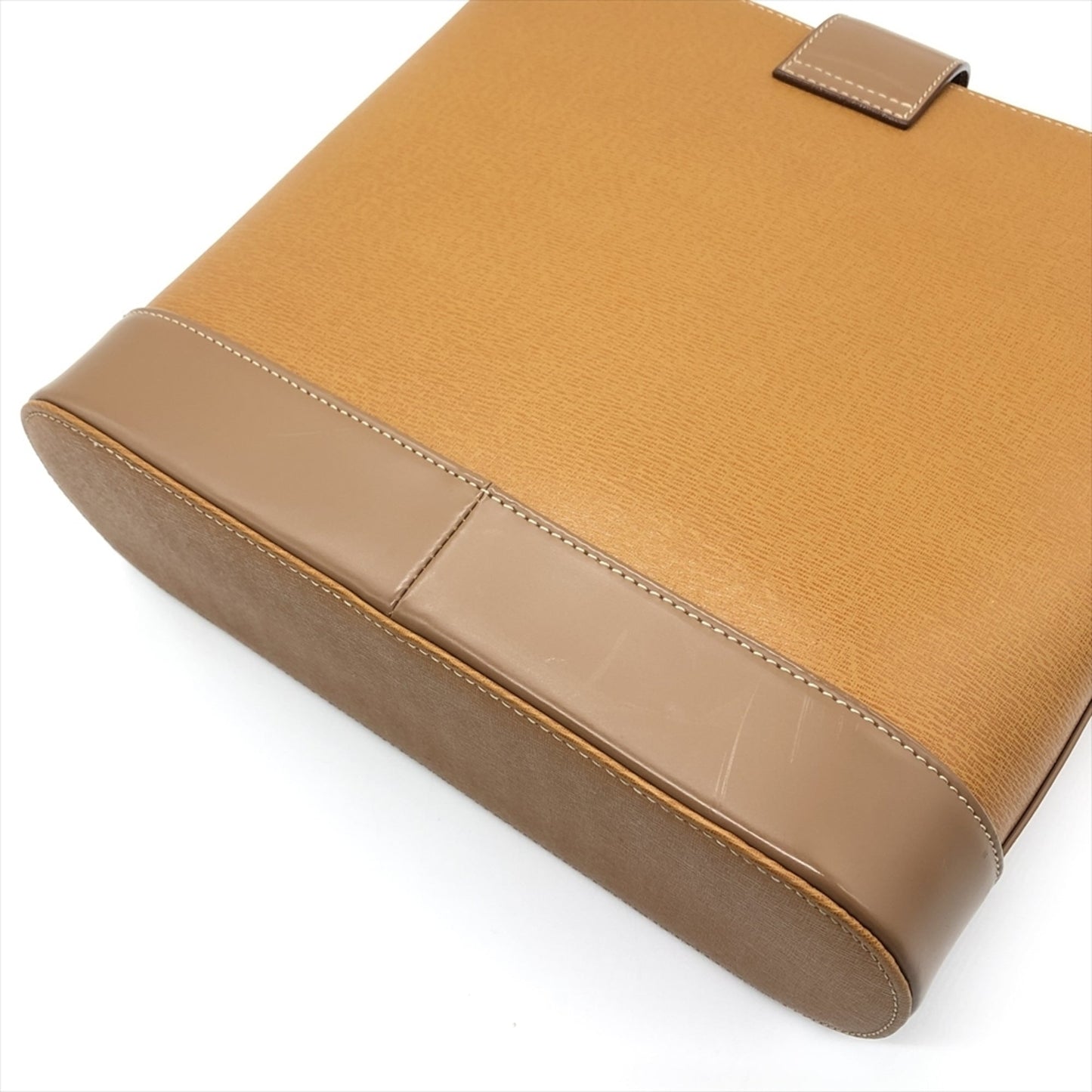 Burberry Brown Leather Shoulder Bag Tote Bag ( )