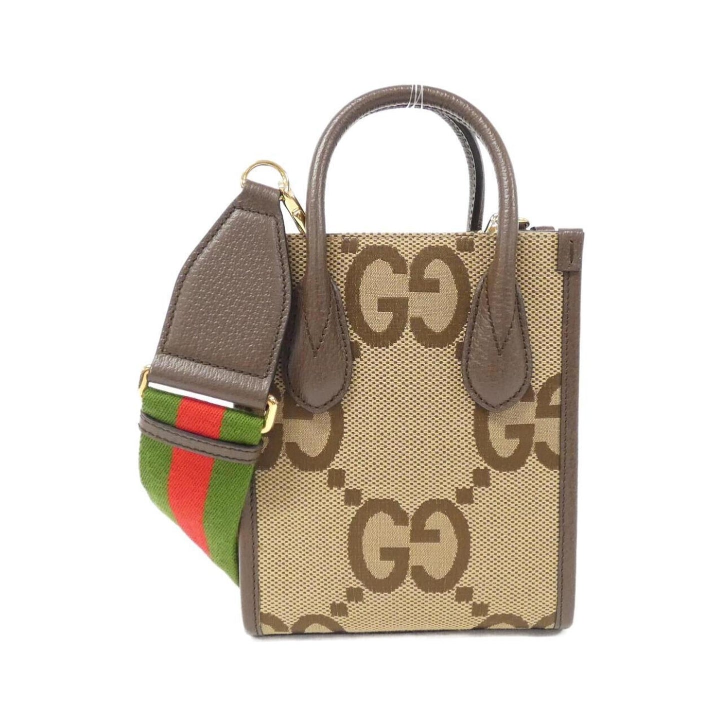 Gucci Leather Canvas Handbag