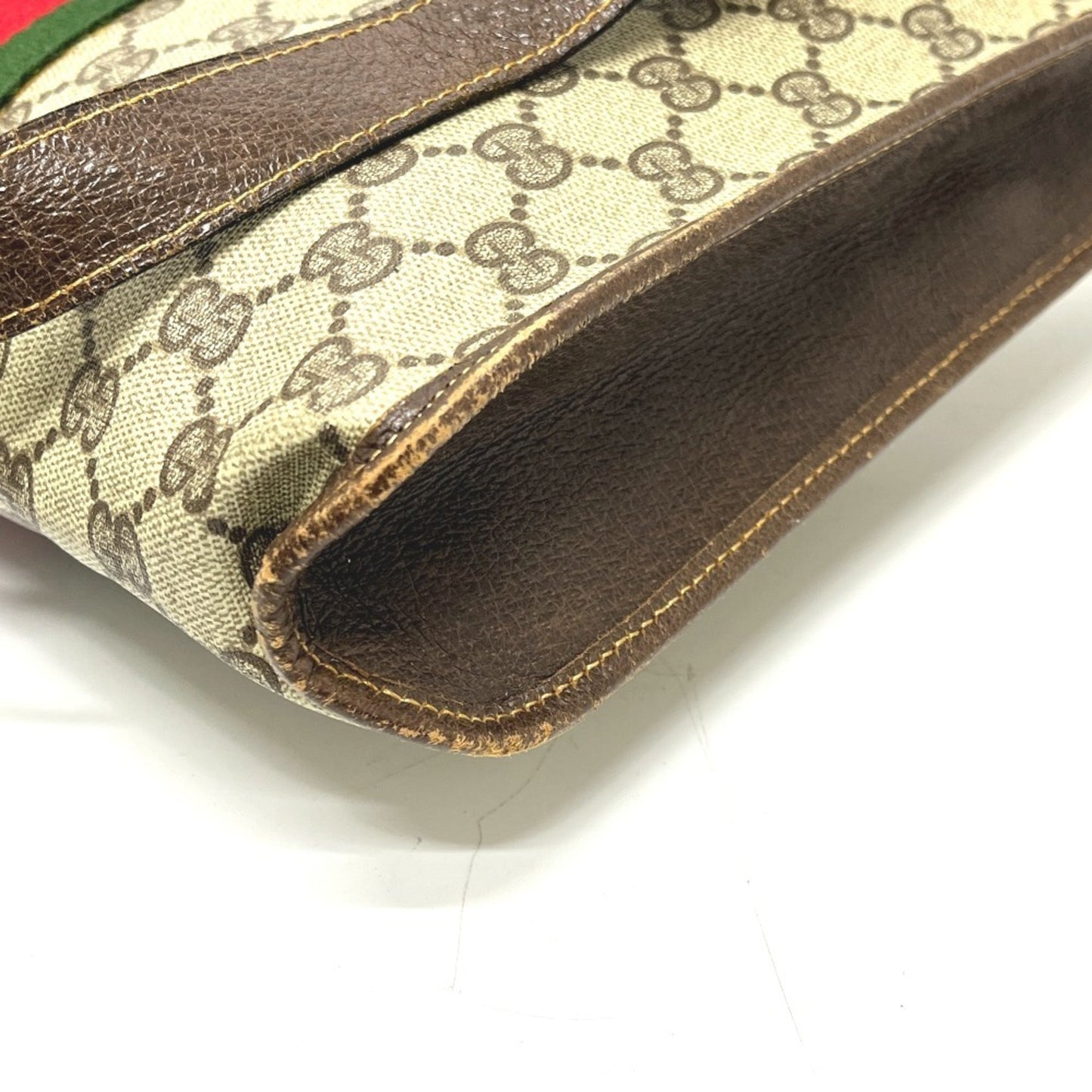 Gucci Brown Pvc Leather Shoulder Bag ( )