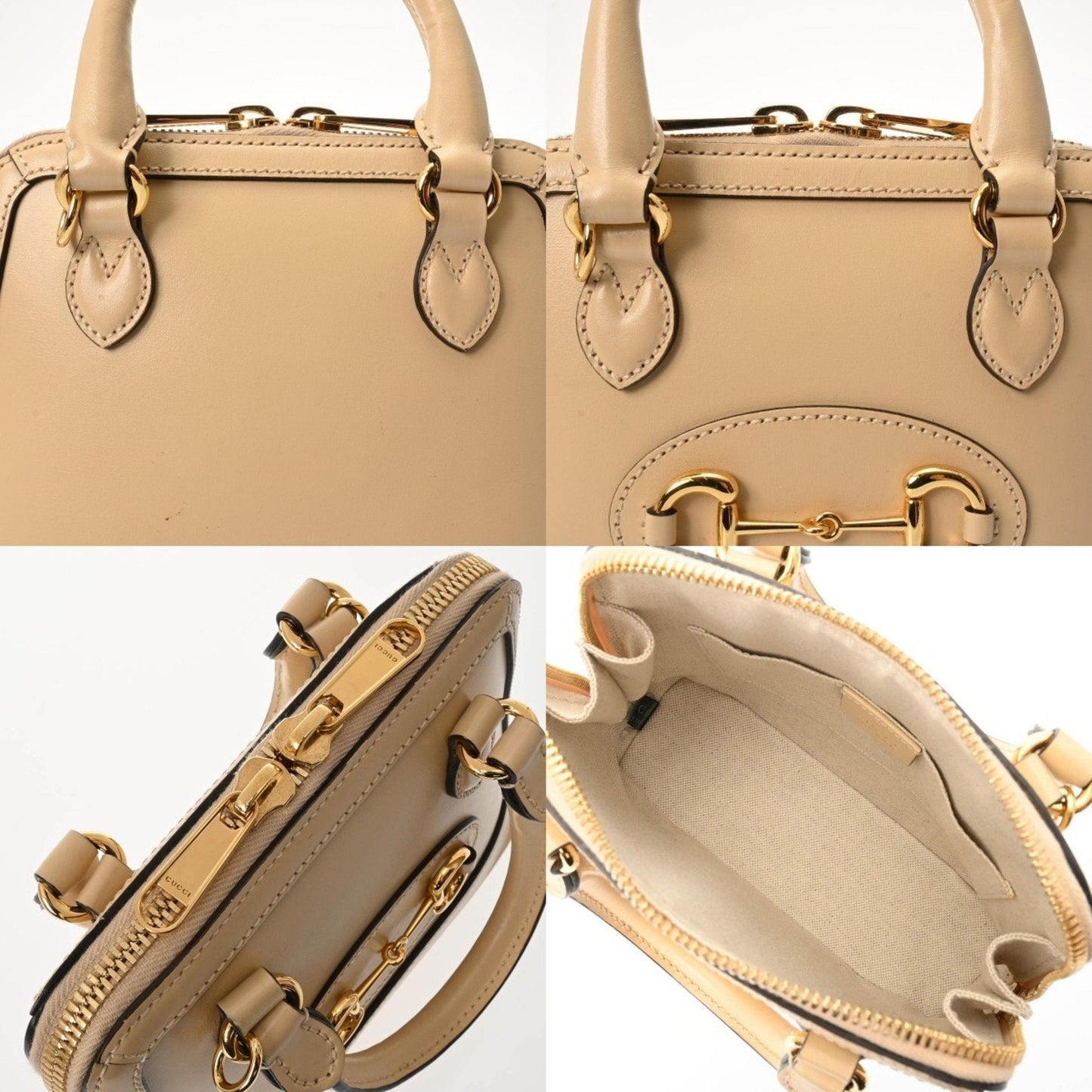 Gucci Horsebit Beige Handbag ( )