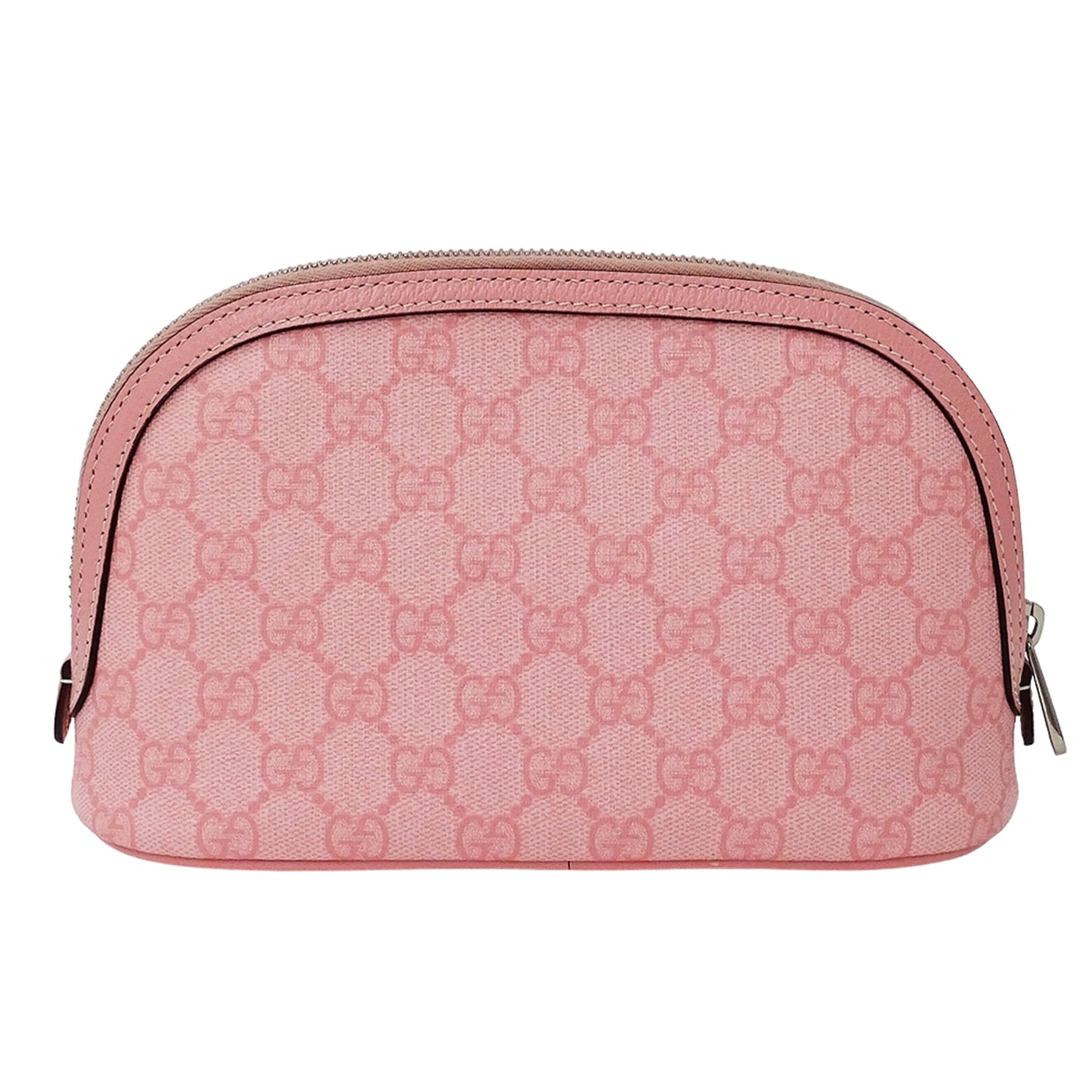 Gucci Pink Gg Supreme Pouch ( )