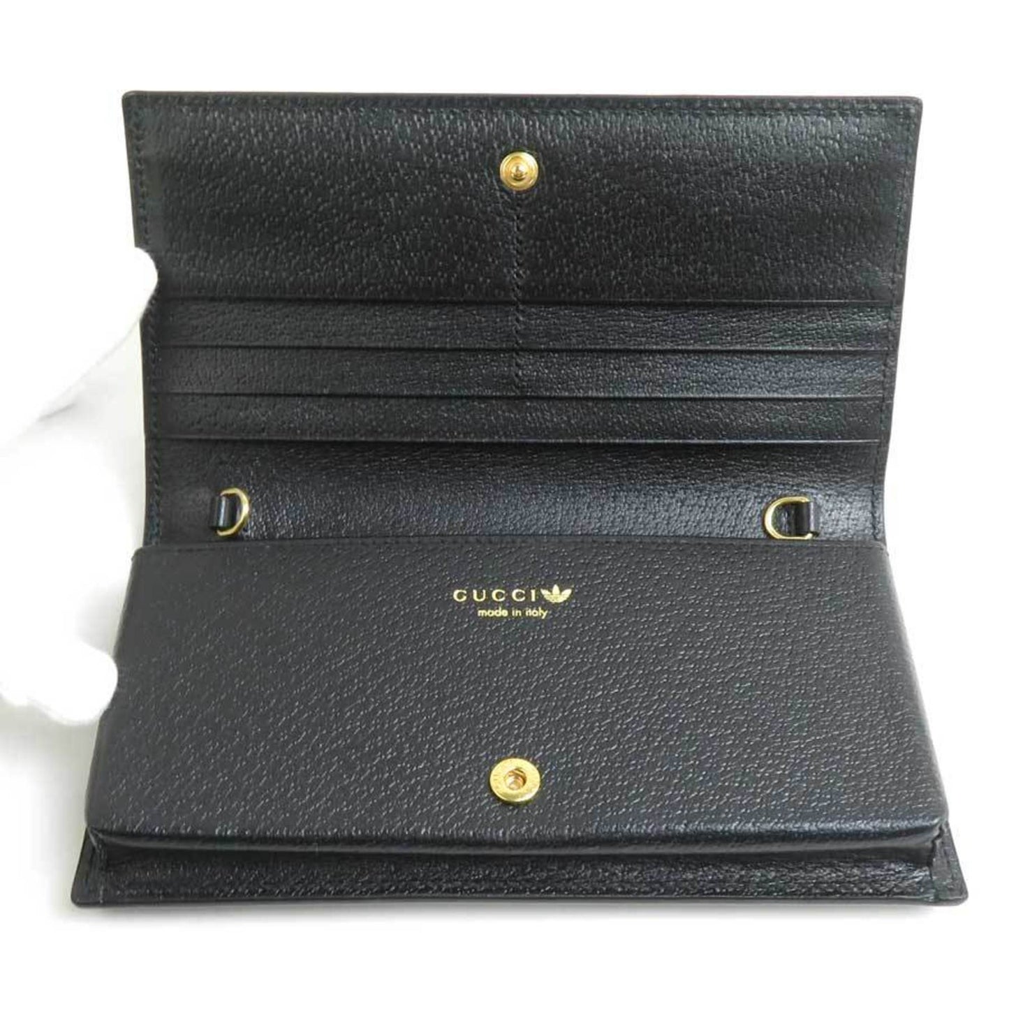 Gucci Black Blue White Leather Chain/Shoulder Wallet ( )