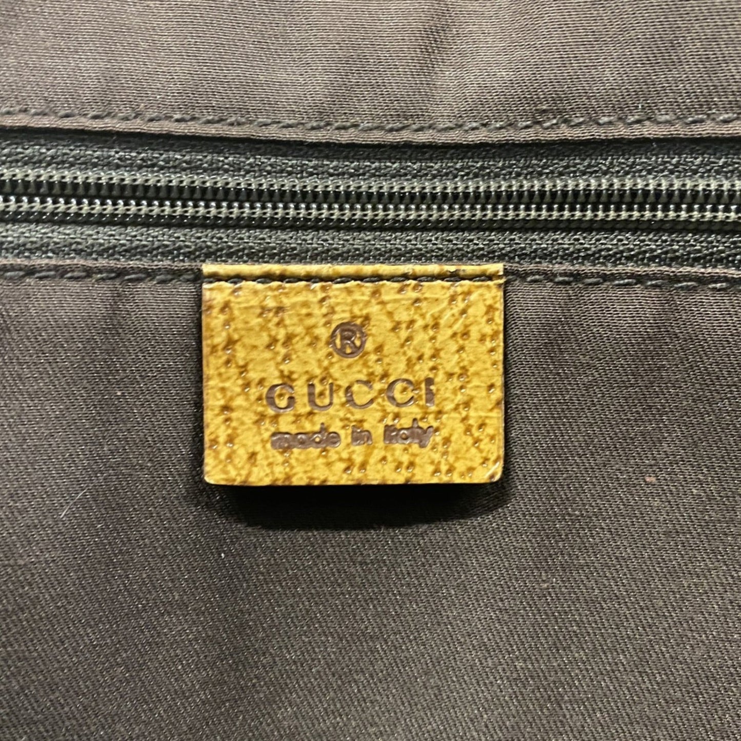 Gucci Beige Brown Canvas Tote Bag ( )