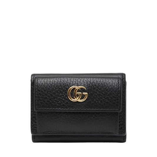 Gucci Black Leather Wallet (Tri-Fold) ( )