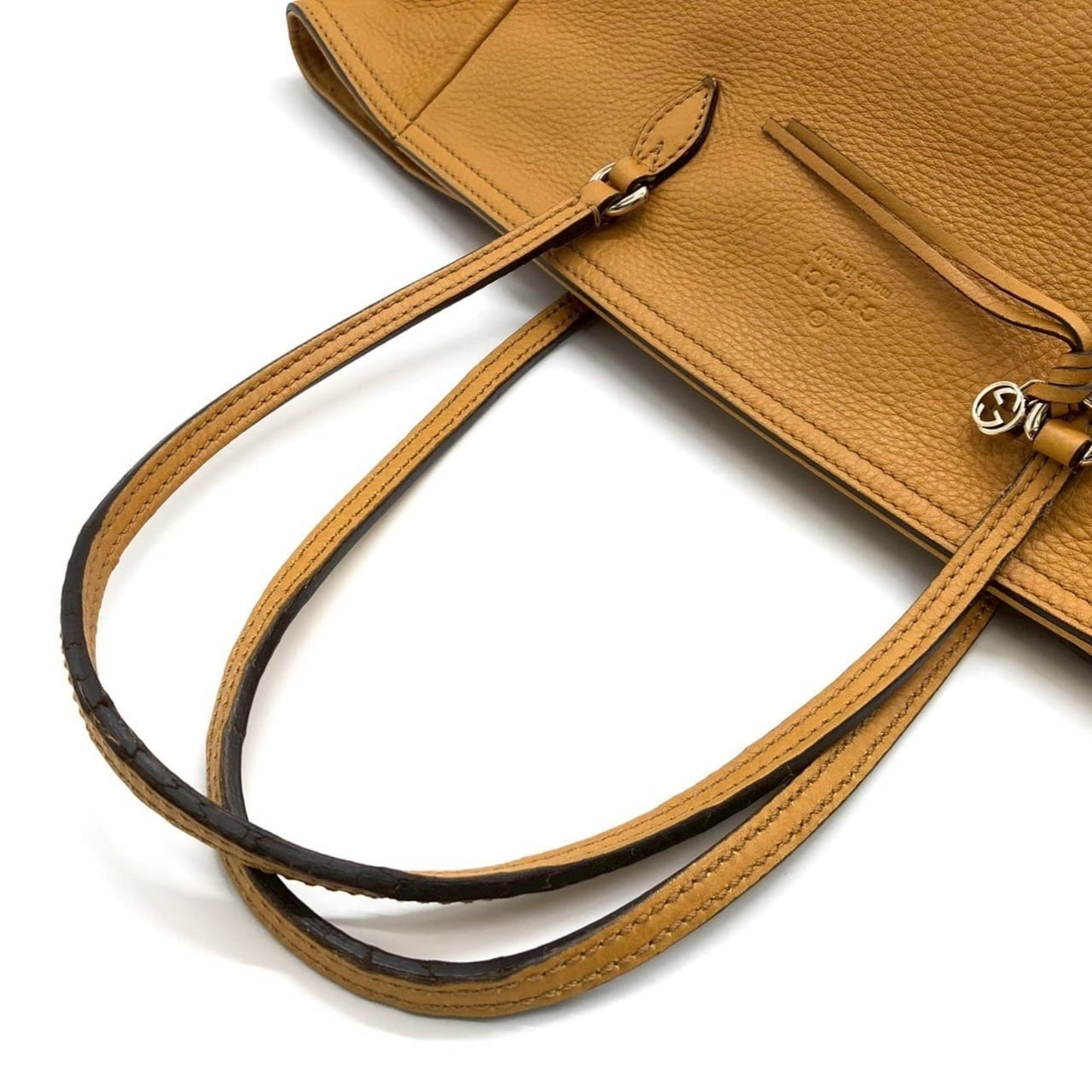 Gucci Yellow Leather Tote Bag ( )