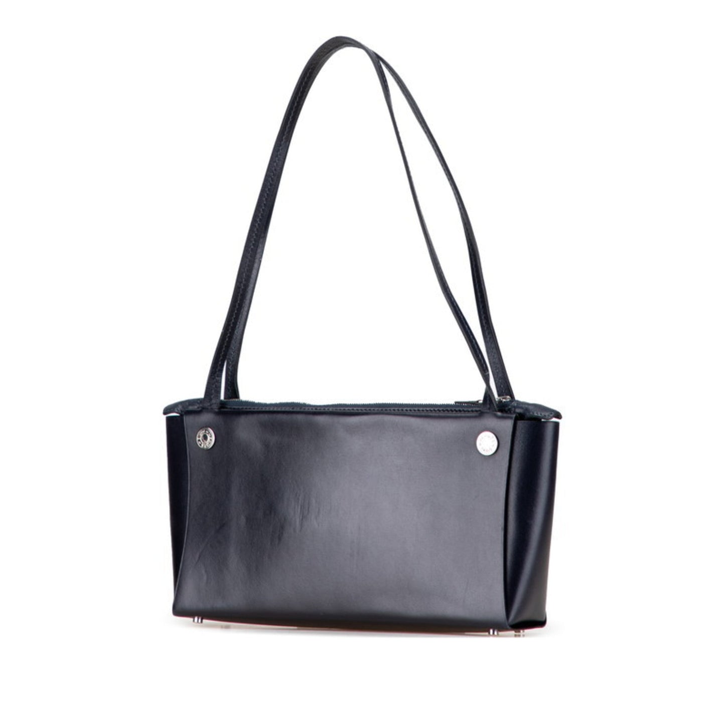 Hermes Navy Box Calf Leather Handbag ( )