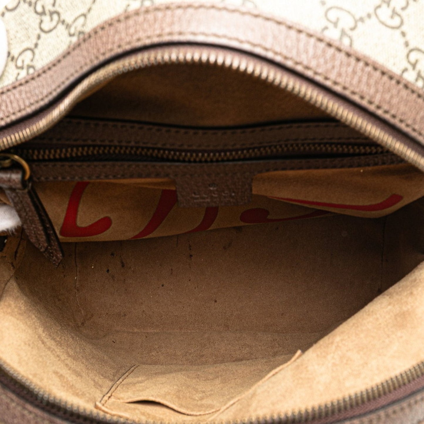 Gucci Beige Brown Multi-Color Pvc Leather Backpack ( )