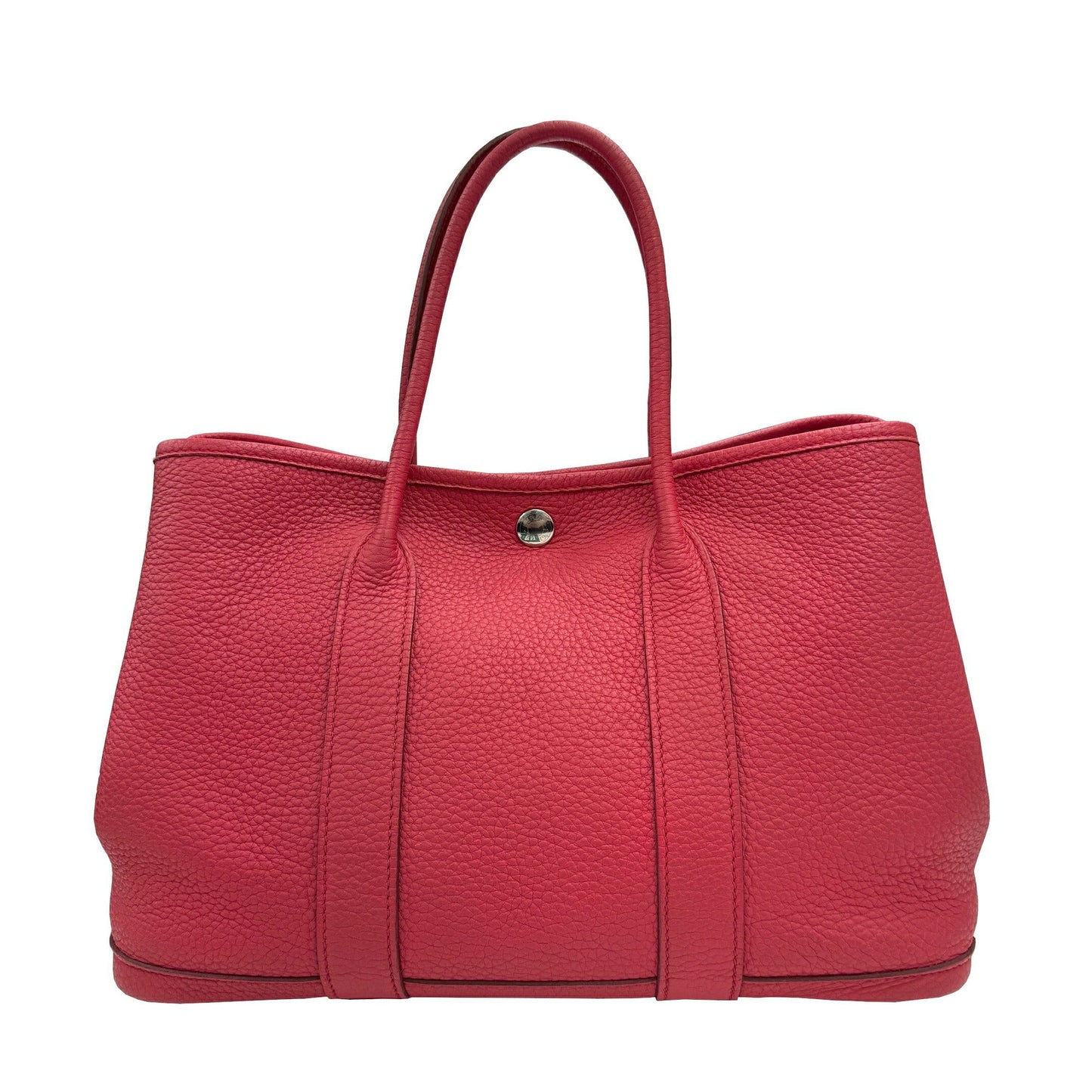Hermes Bougainvillier Red Color Negonda Leather Handbag Tote Bag ( )