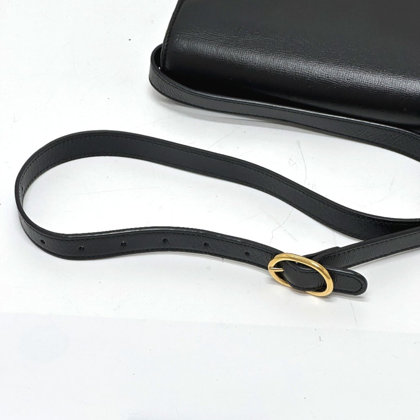 Gucci Black Leather Shoulder Bag ( )